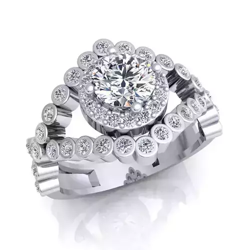 Aarna Fancy Design Ring 34 3D print model