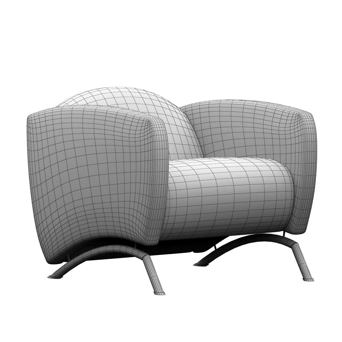 sofa set 01 3D model_5