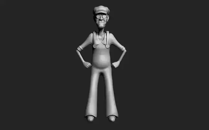 courage the cowardly dog eustace 3D model
