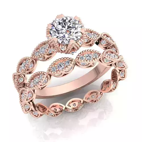 Aarna Luxury Couple Set Ring 37