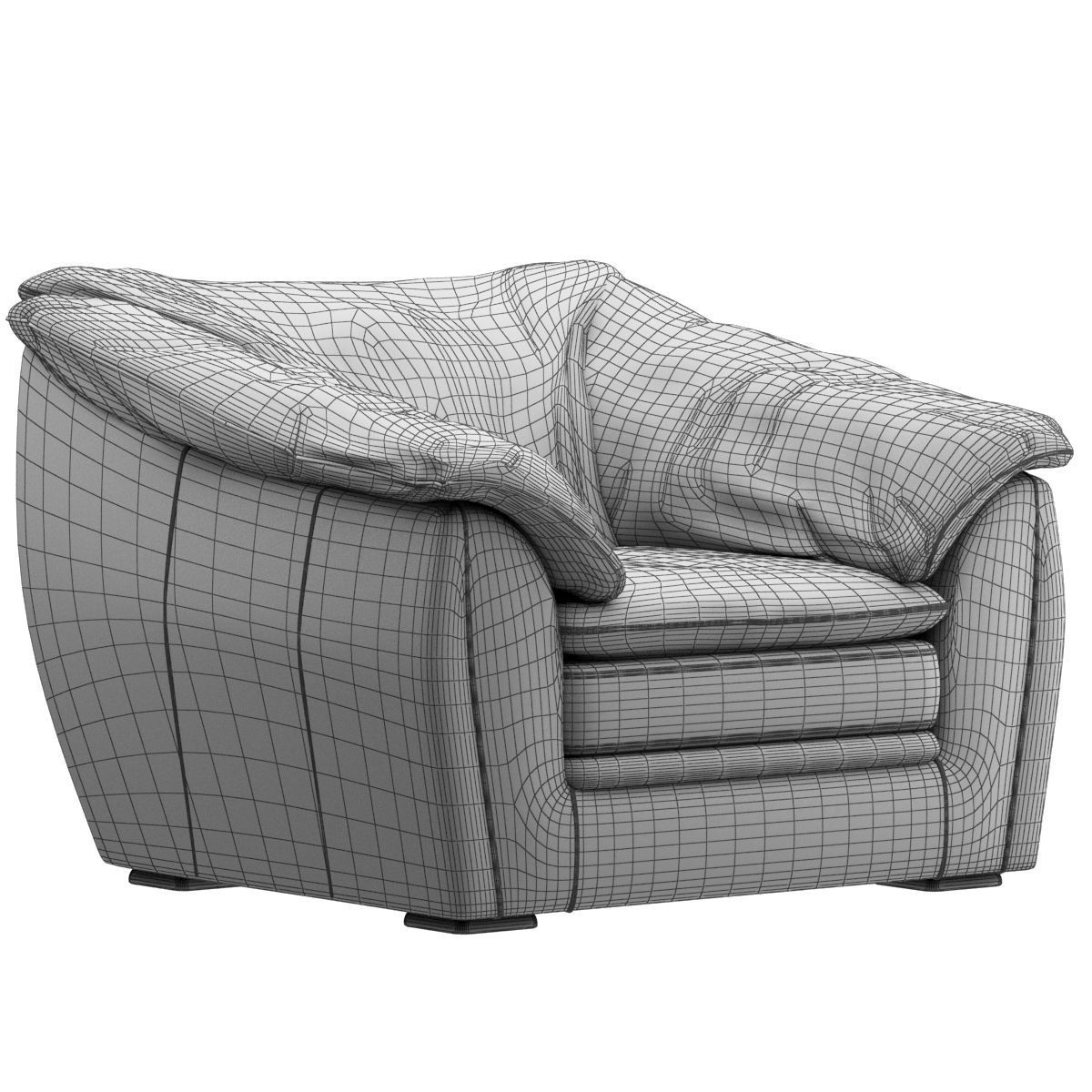 sofa set 03 3D model_4