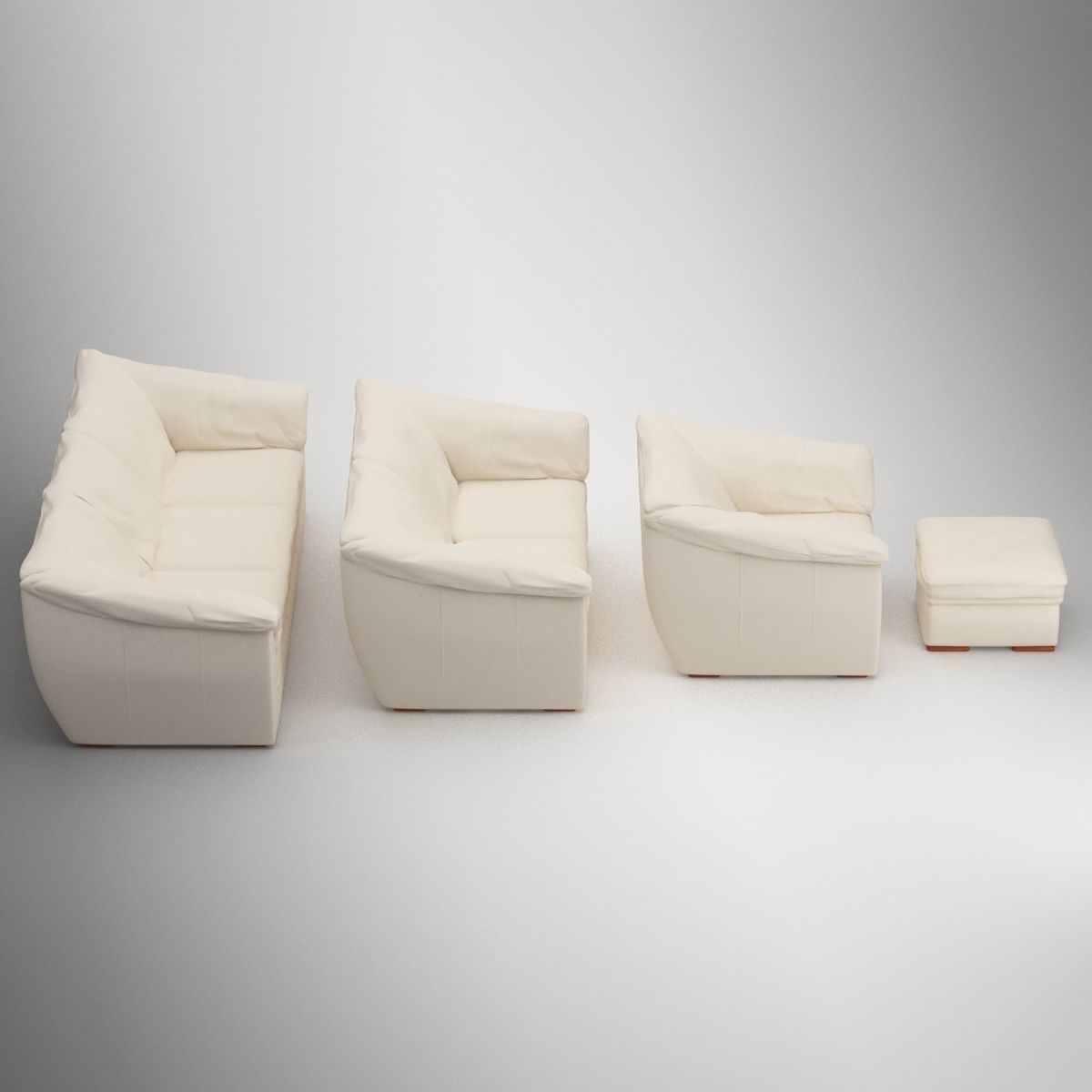 sofa set 03 3D model_3