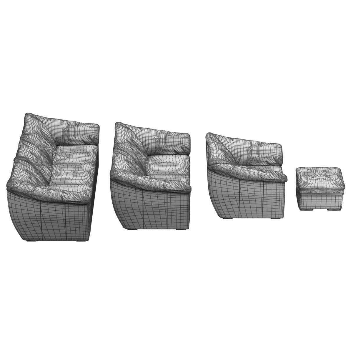sofa set 03 3D model_5