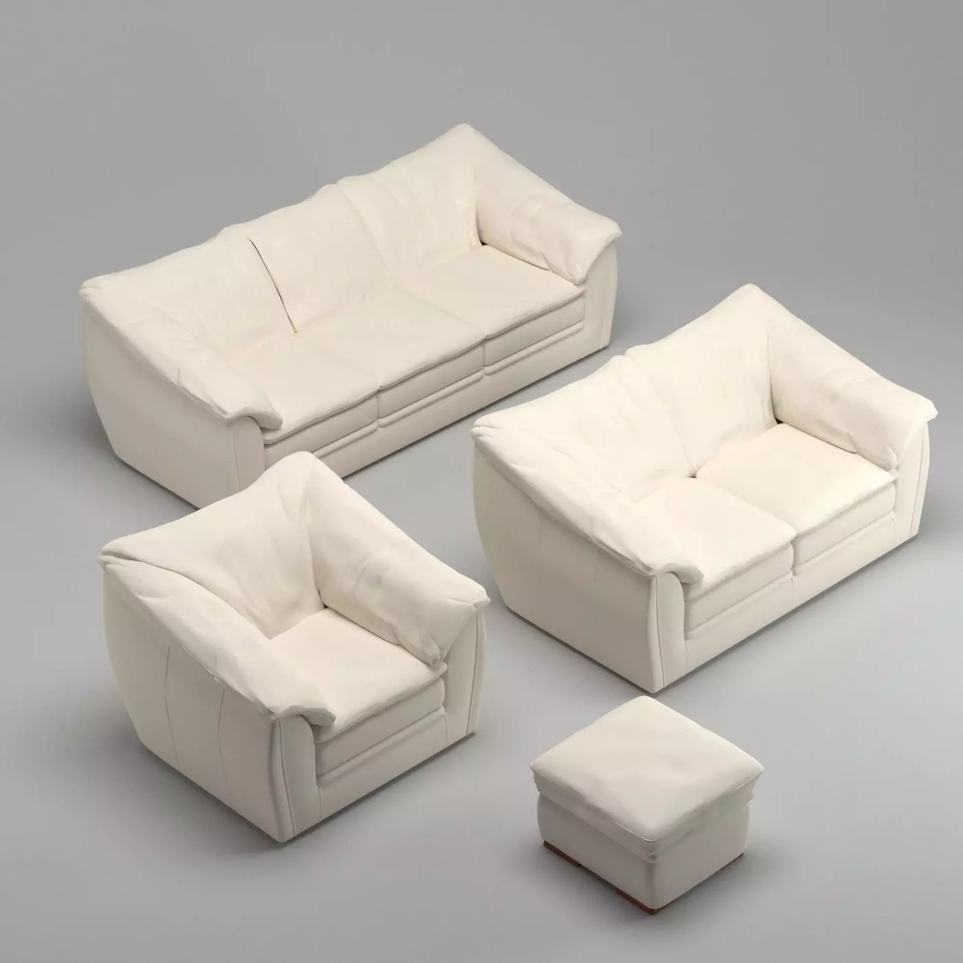 sofa set 03 3D model_0