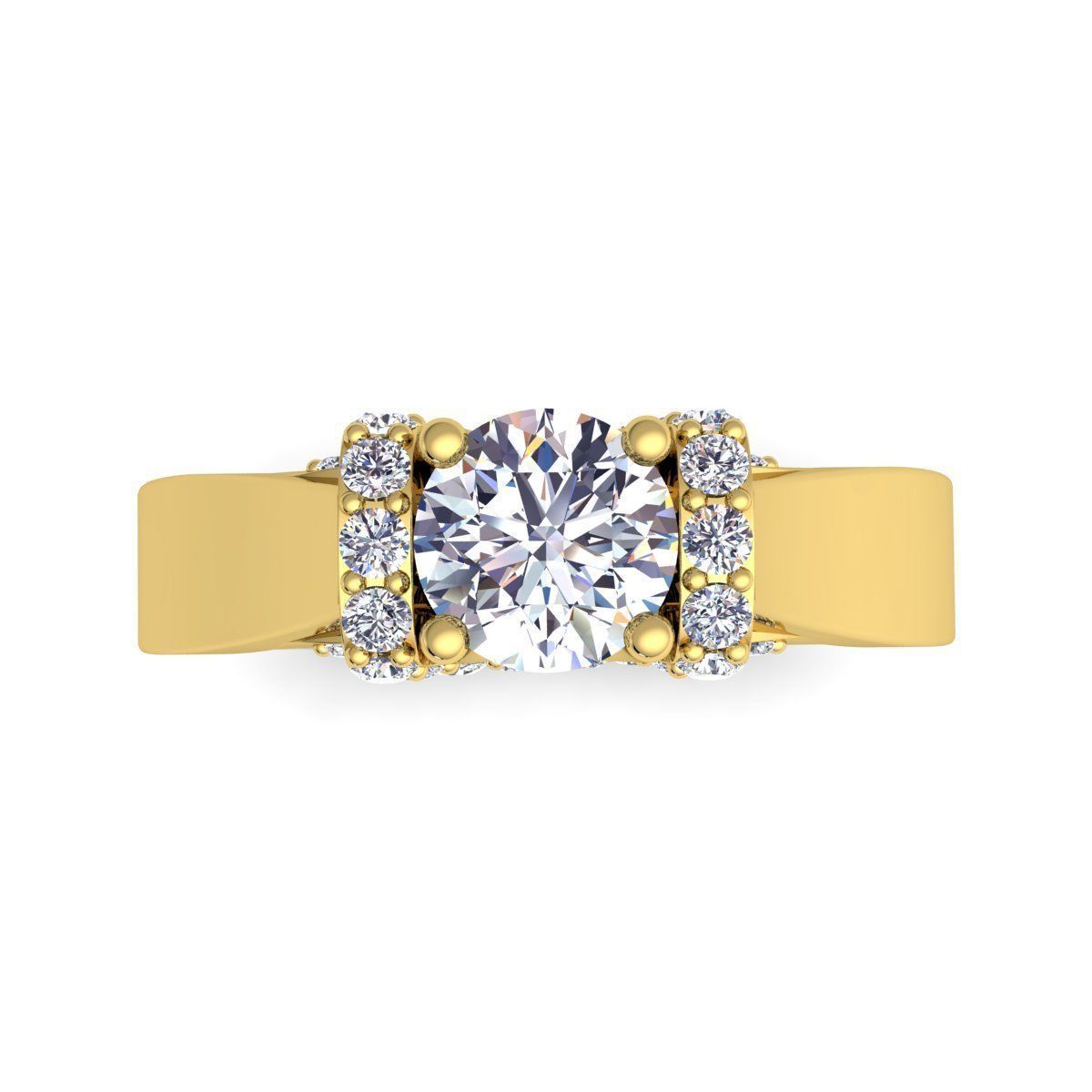 Aarna Fancy Woman Ring 3D print model_6