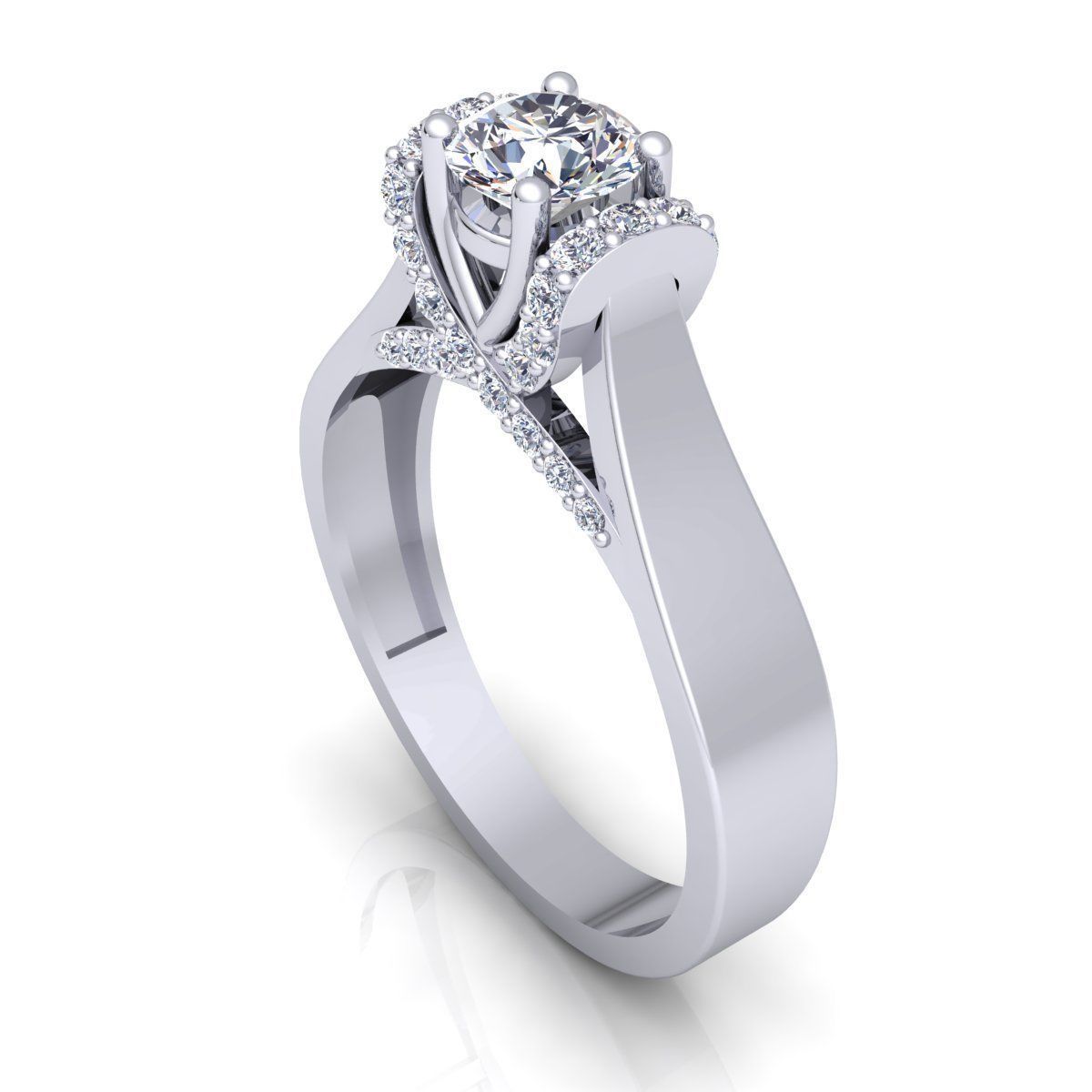 Aarna Fancy Woman Ring 3D print model_11