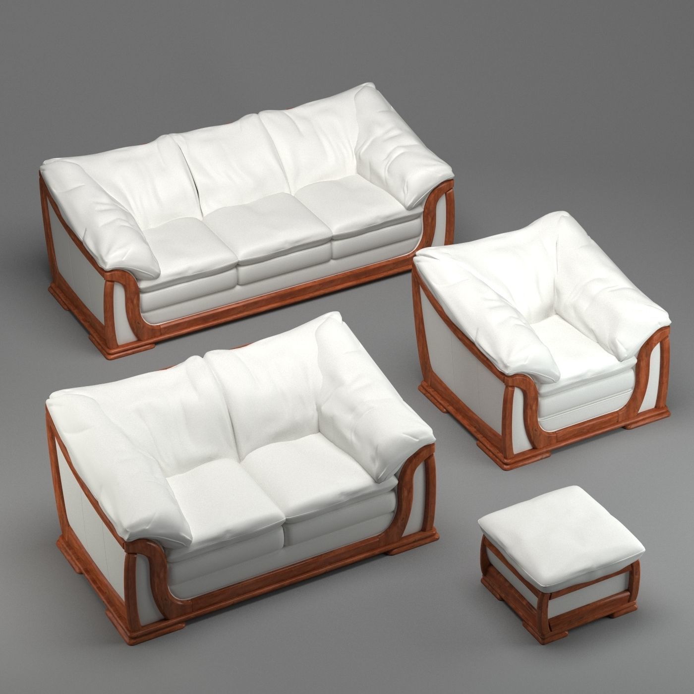 sofa set 15 3D model_2