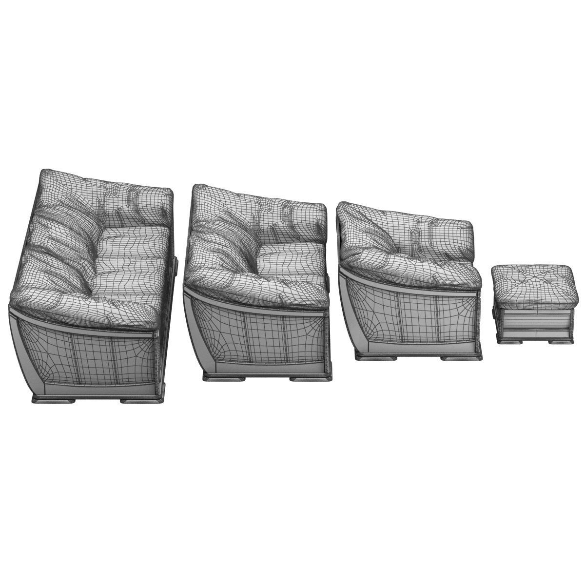 sofa set 15 3D model_4