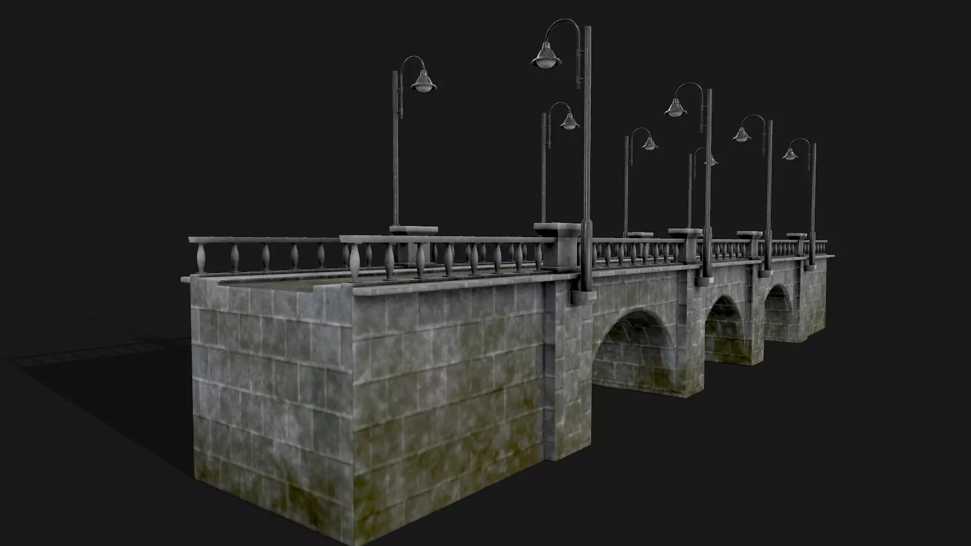 Stone Bridge 3D model