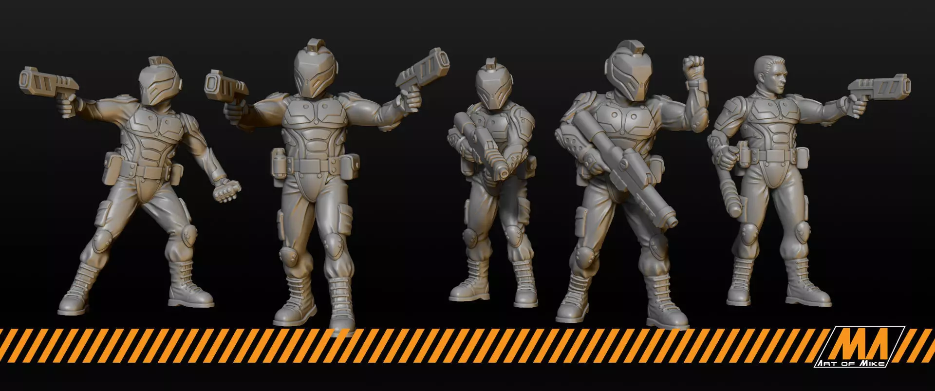 Cyber Police 3D print model_0