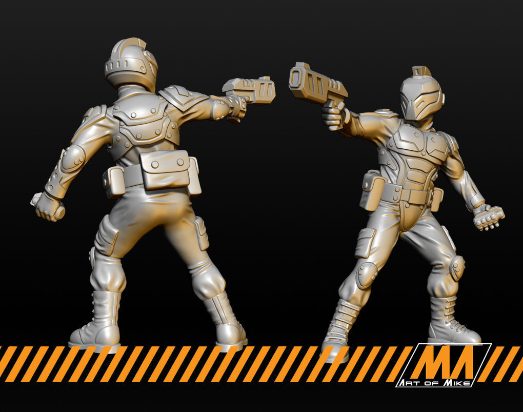 Cyber Police 3D print model_4
