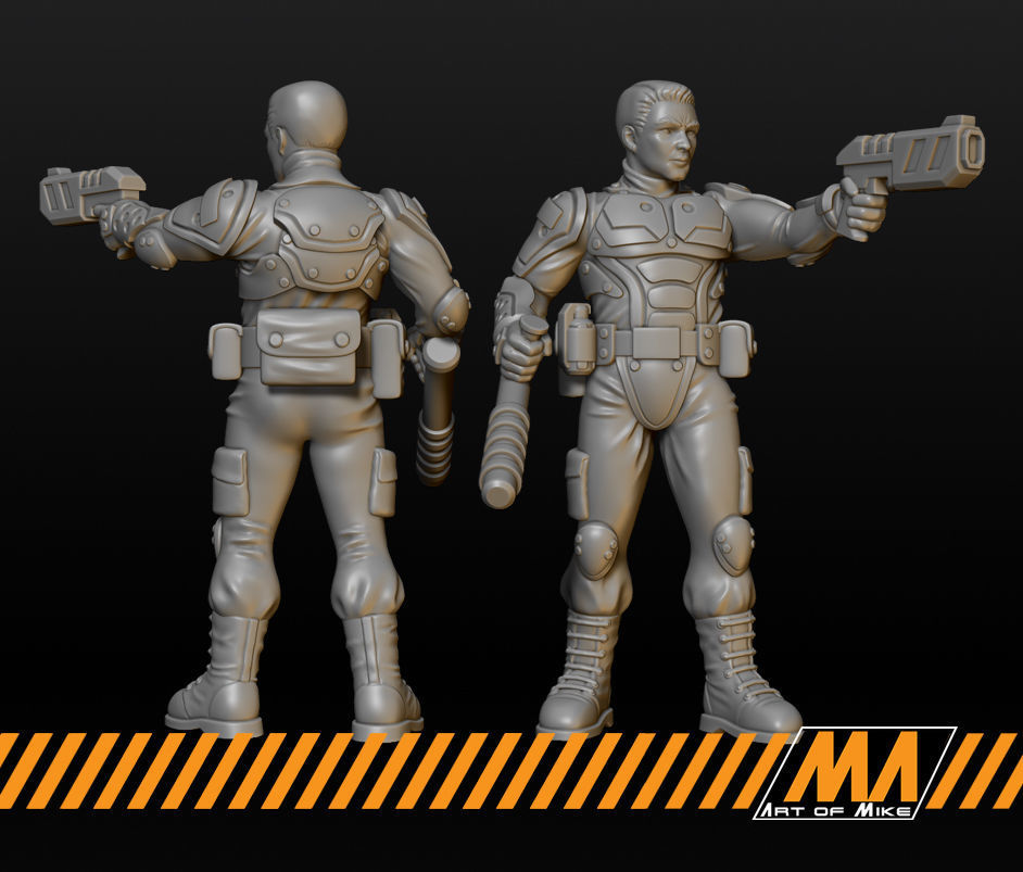 Cyber Police 3D print model_1