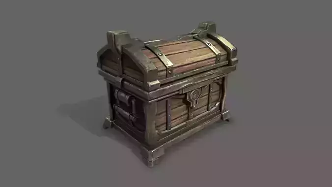 Chest - GameReady wooden 3D model