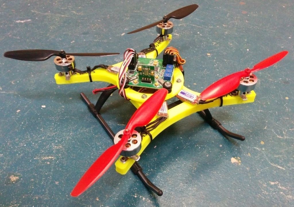 45mm 45 degree Angle Flight Controller Adapter Free 3D print model_1