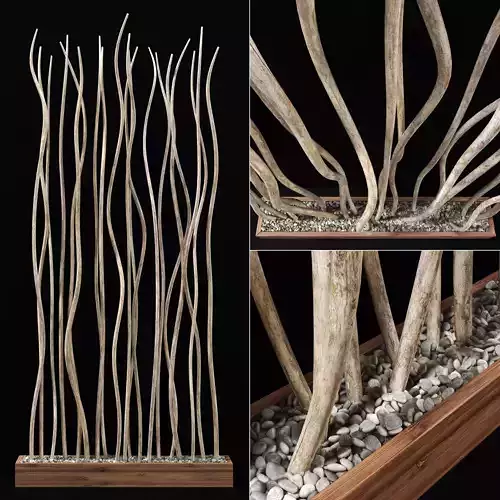 Planter thick branch fundament 3D model