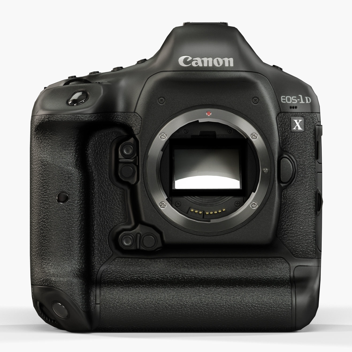 Canon EOS-1D X DSLR camera Low-poly 3D model_3