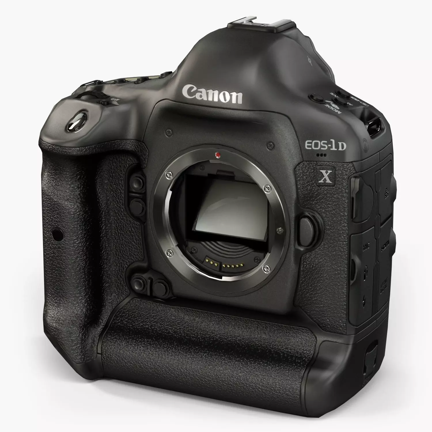 Canon EOS-1D X DSLR camera Low-poly 3D model_0