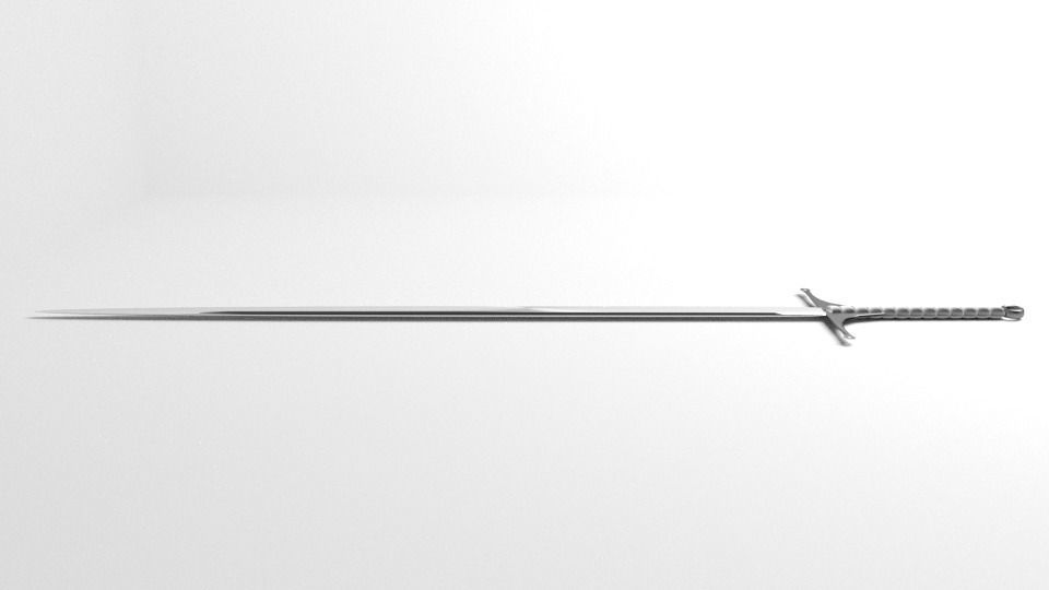 Long Sword 5 3D model_1