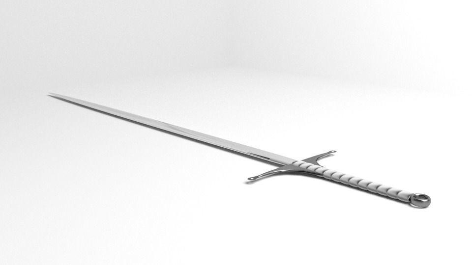 Long Sword 5 3D model_3