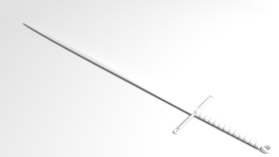 Long Sword 5 3D model_4