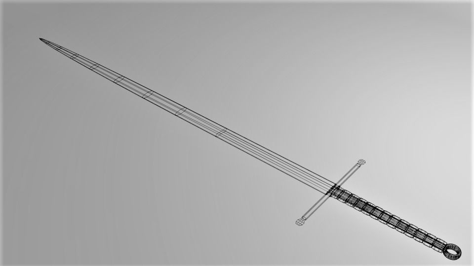 Long Sword 5 3D model_5