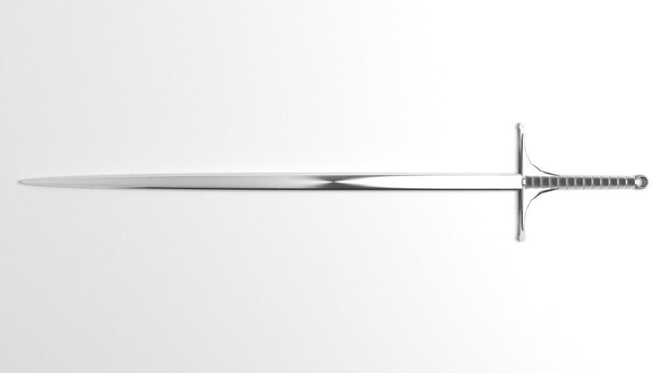 Long Sword 5 3D model_2