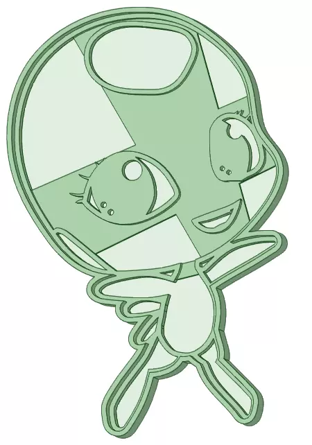 Tikki Ladybug cookie cutter 3D print model