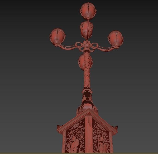 Exterior street light  Petersburg  3D model_8