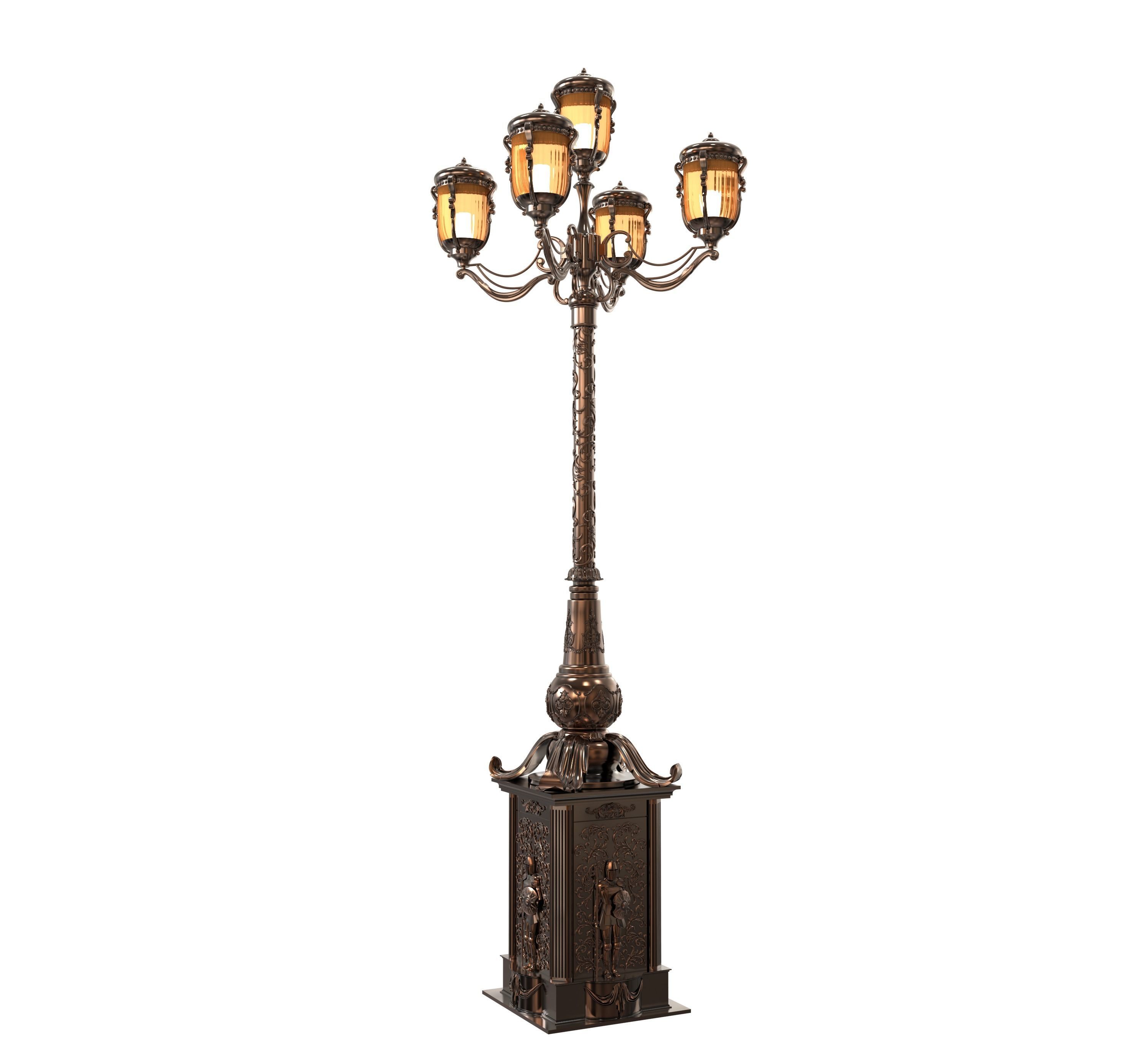 Exterior street light  Petersburg  3D model_1