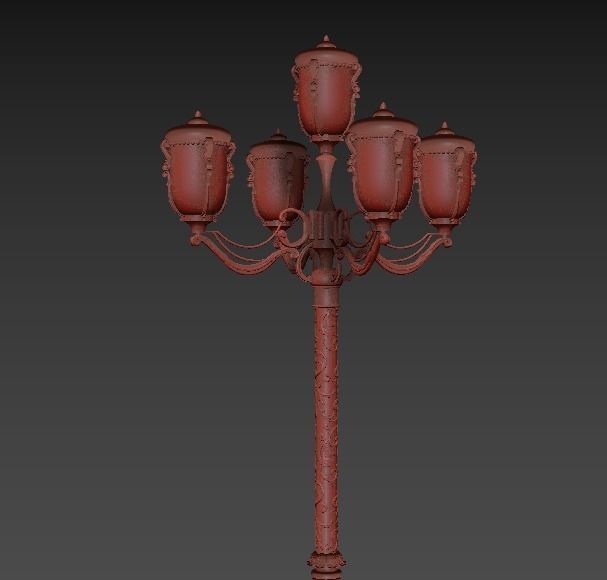 Exterior street light  Petersburg  3D model_5