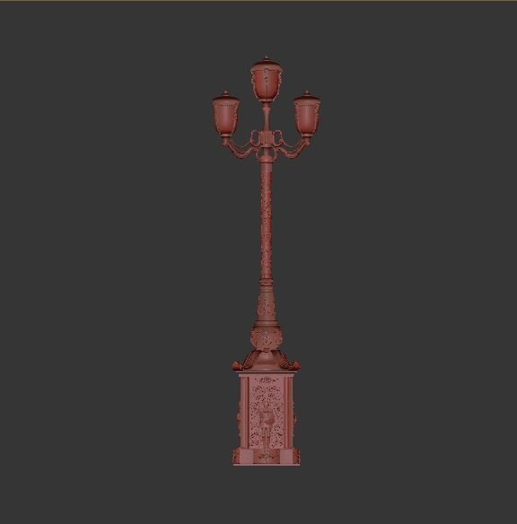 Exterior street light  Petersburg  3D model_6