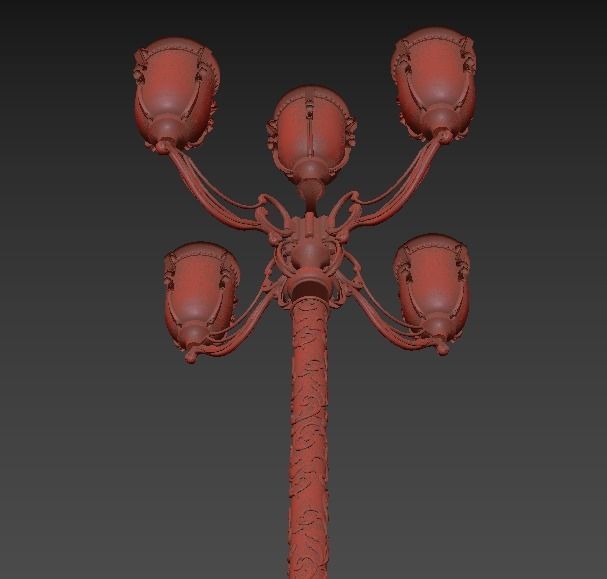 Exterior street light  Petersburg  3D model_16