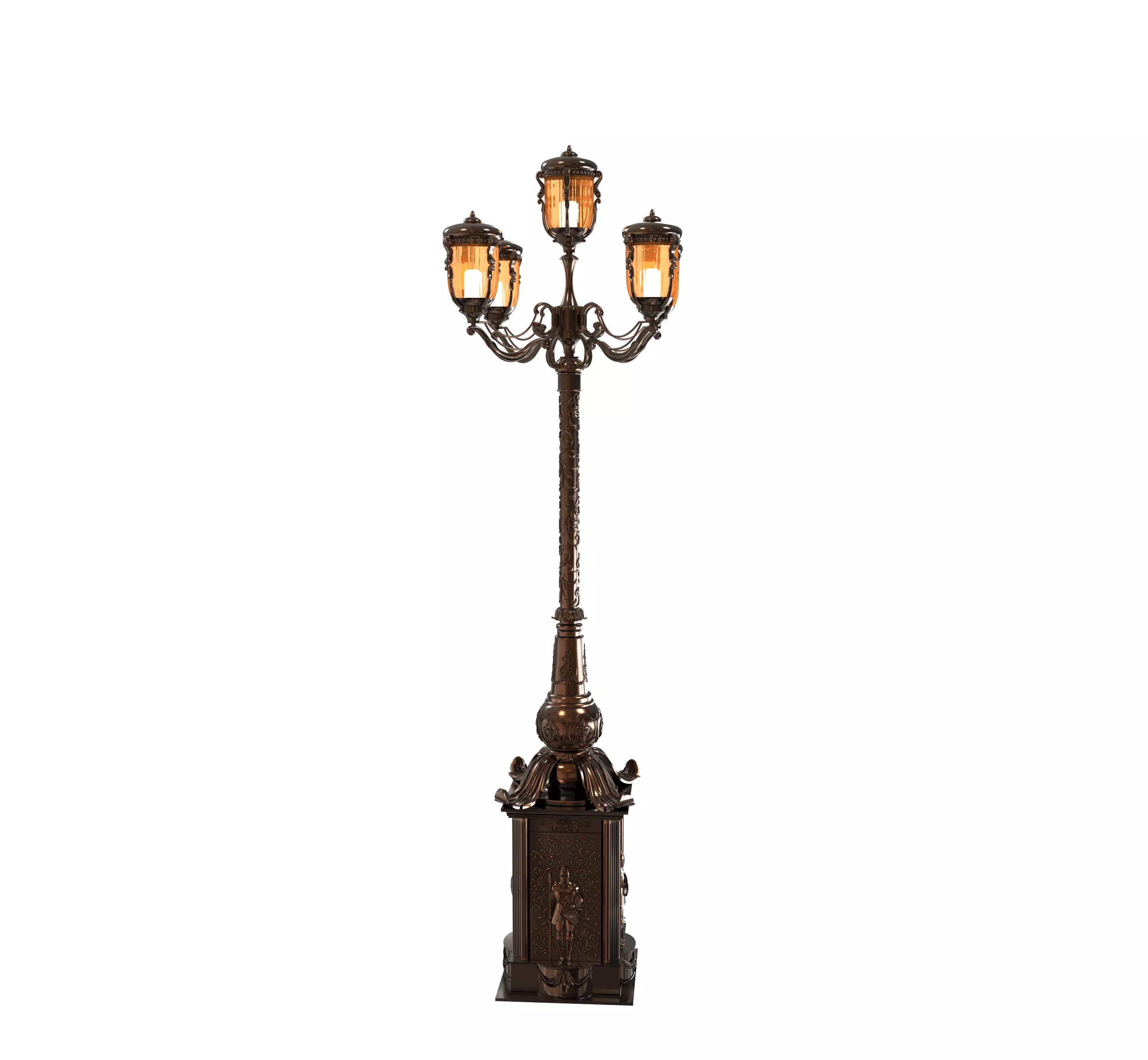 Exterior street light  Petersburg  3D model_0