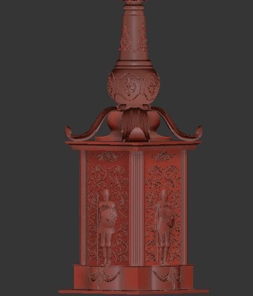 Exterior street light  Petersburg  3D model_10