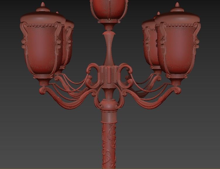 Exterior street light  Petersburg  3D model_9
