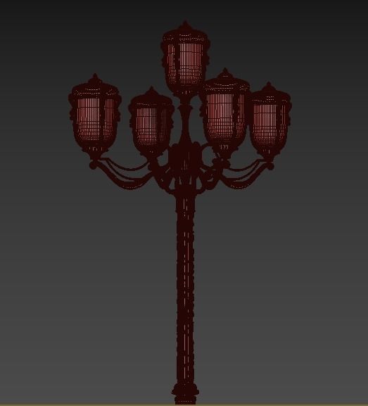 Exterior street light  Petersburg  3D model_13