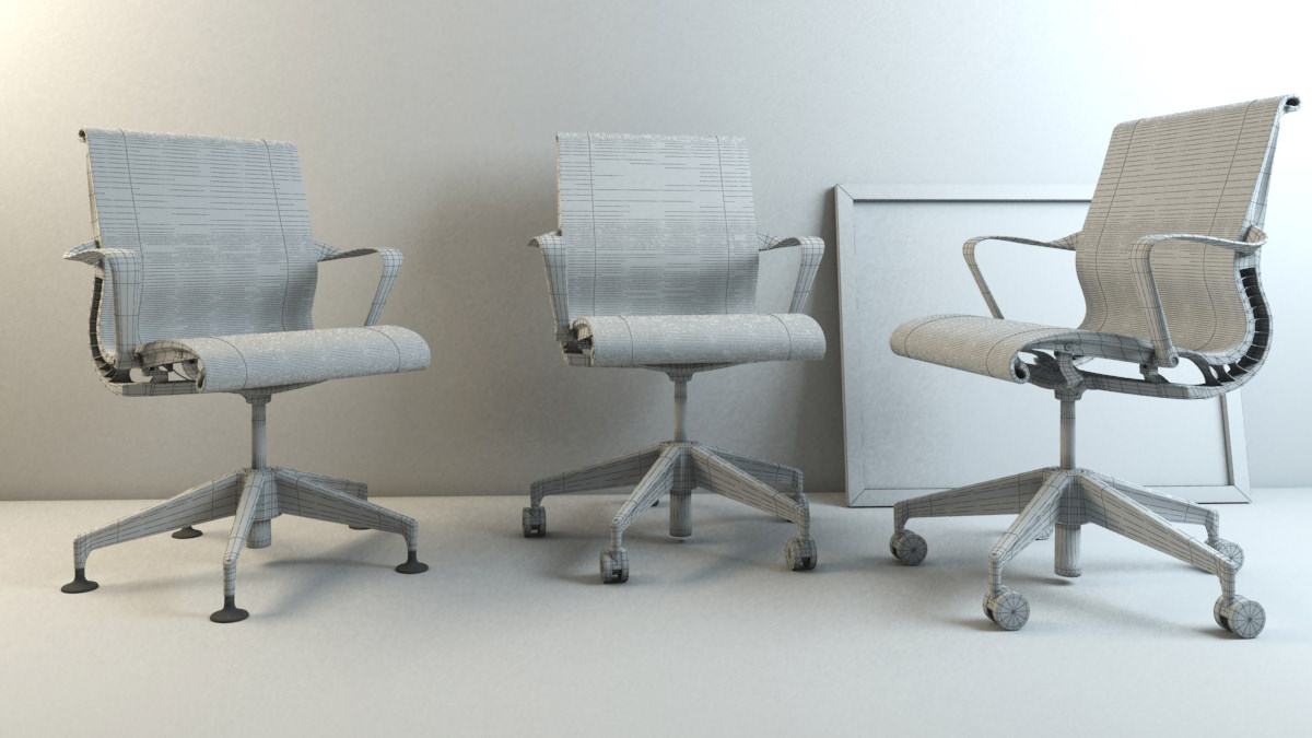 Setu Chair Set Max 2011 3D model_6