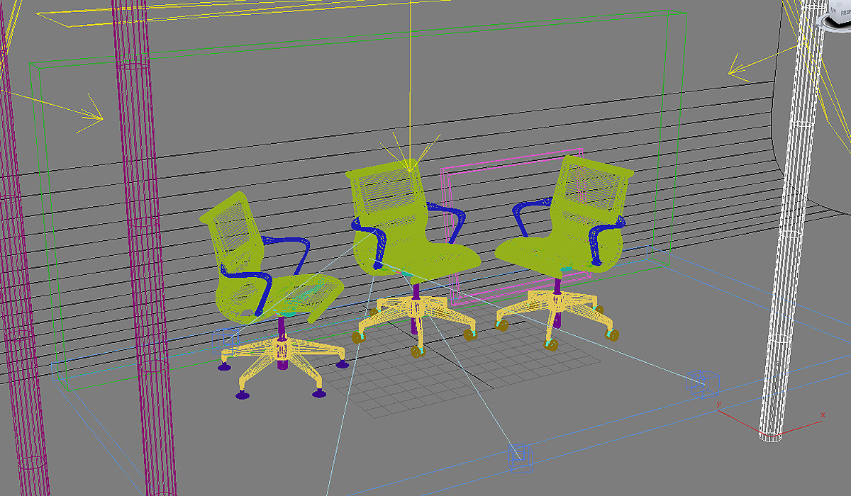 Setu Chair Set Max 2011 3D model_7