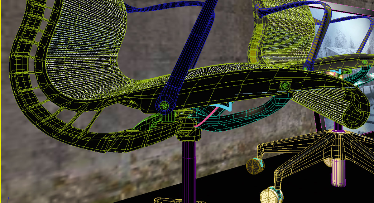 Setu Chair Set Max 2011 3D model_5