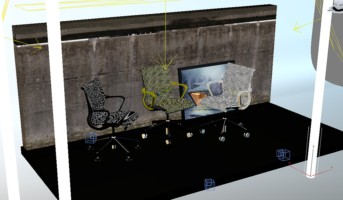 Setu Chair Set Max 2011 3D model_3