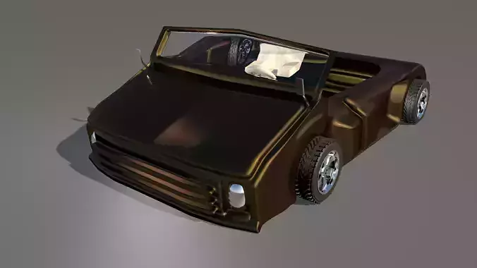 Game Car 3d Model Style Seven  Low-poly 3D model Game Car 3d Model Style Seven  Low-poly 3D model
