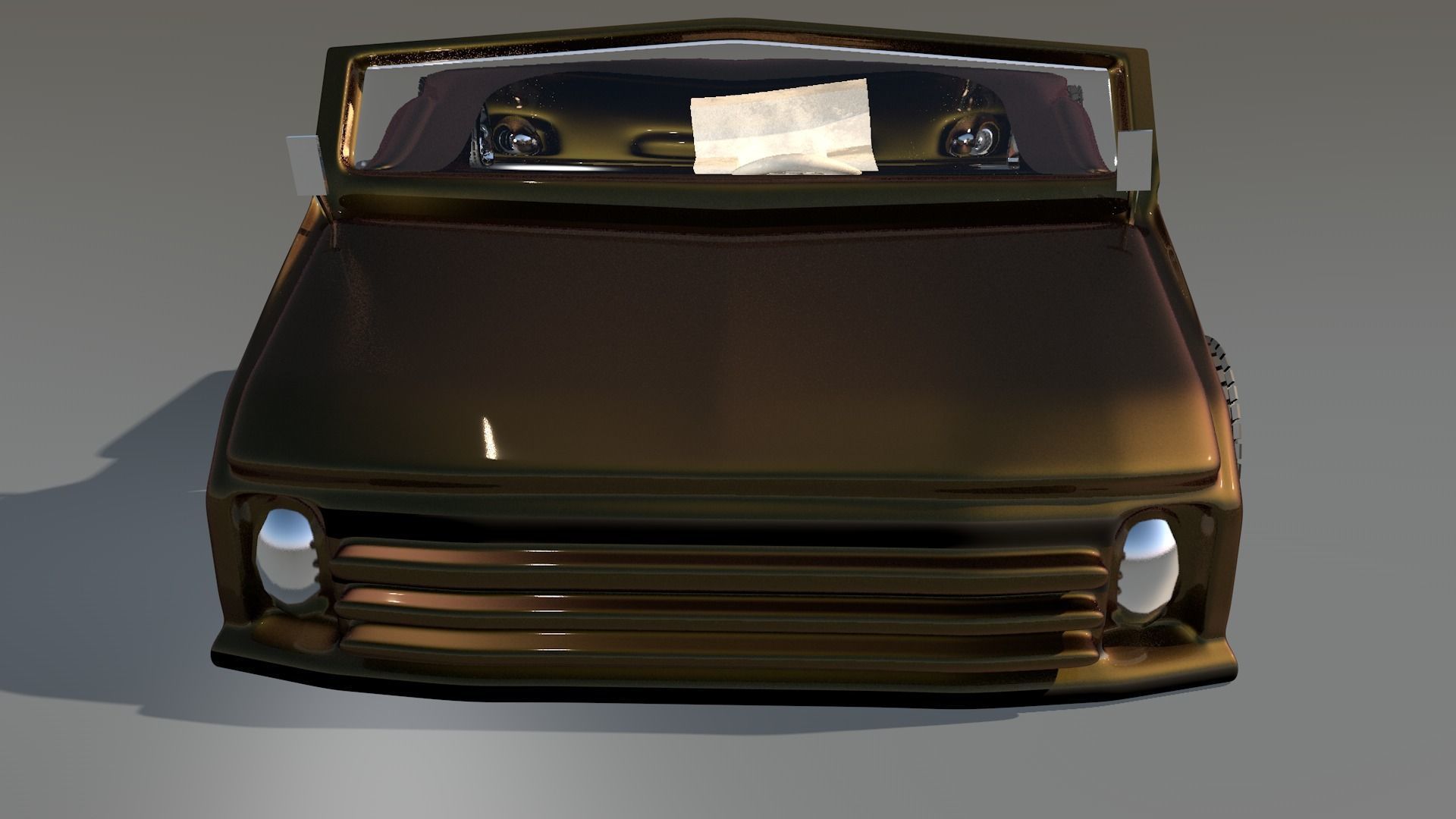 Game Car 3d Model Style Seven  Low-poly 3D model_5