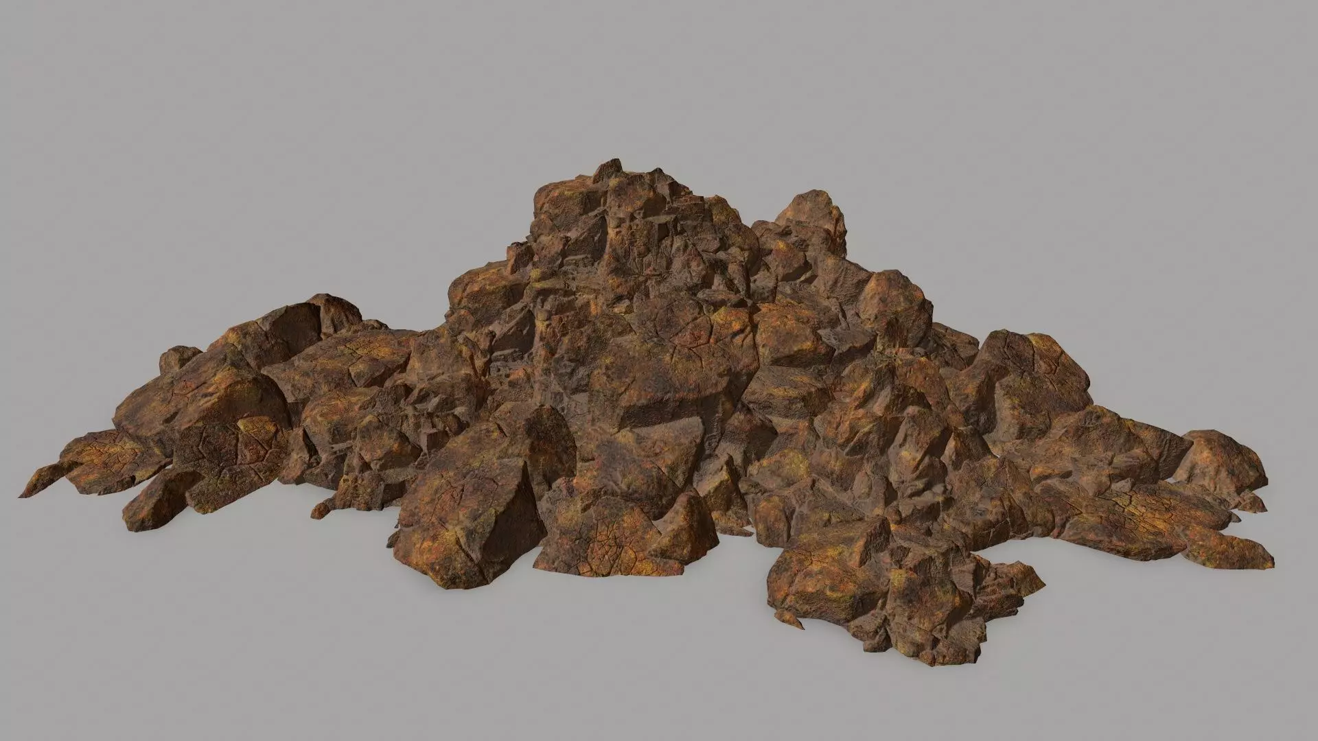 Rock Set Low-poly 3D model_0