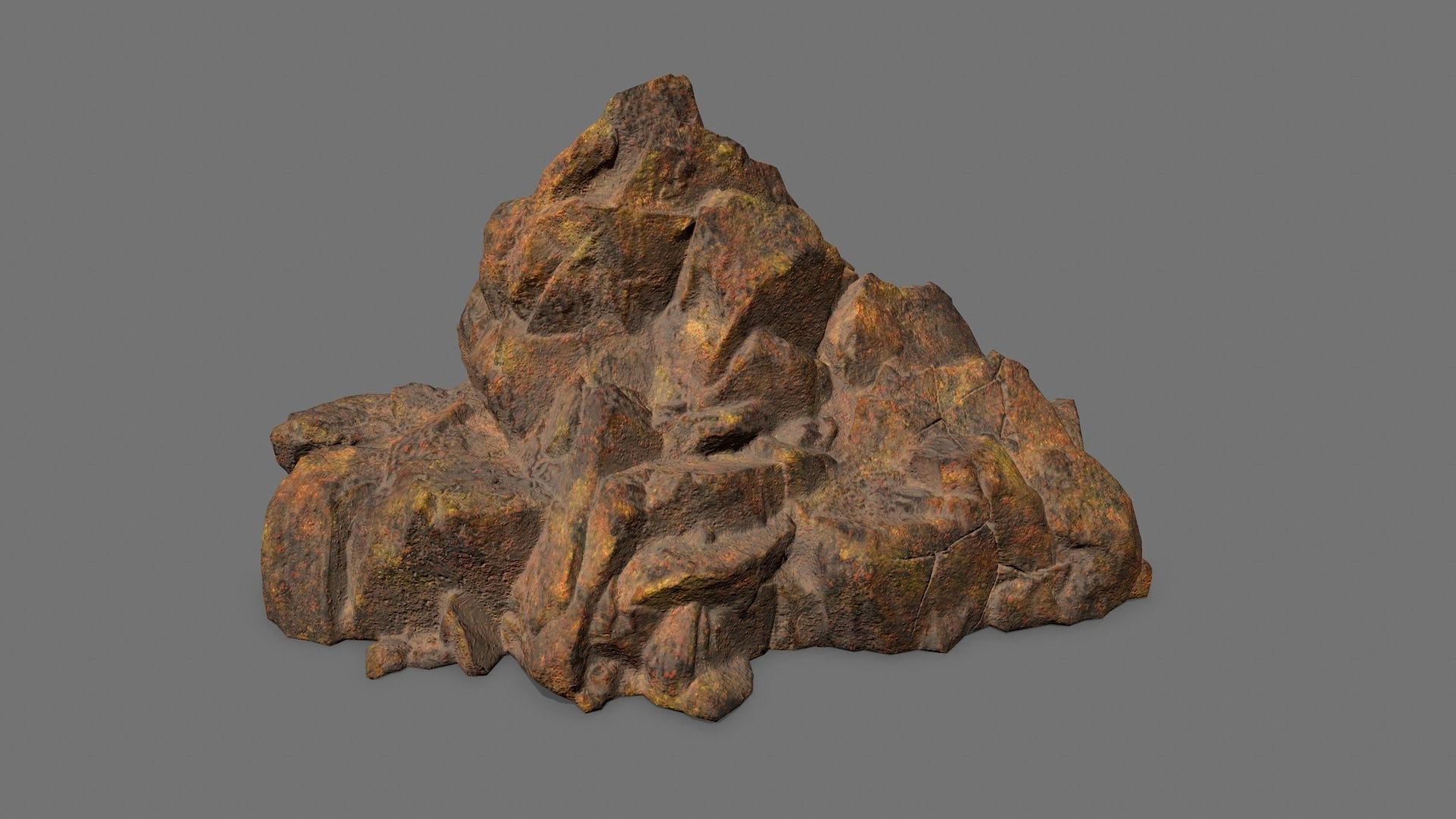 Rock Set Low-poly 3D model_5