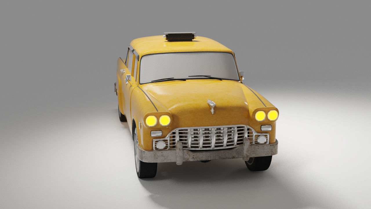 NYC Taxi car 3D model 3D model_2