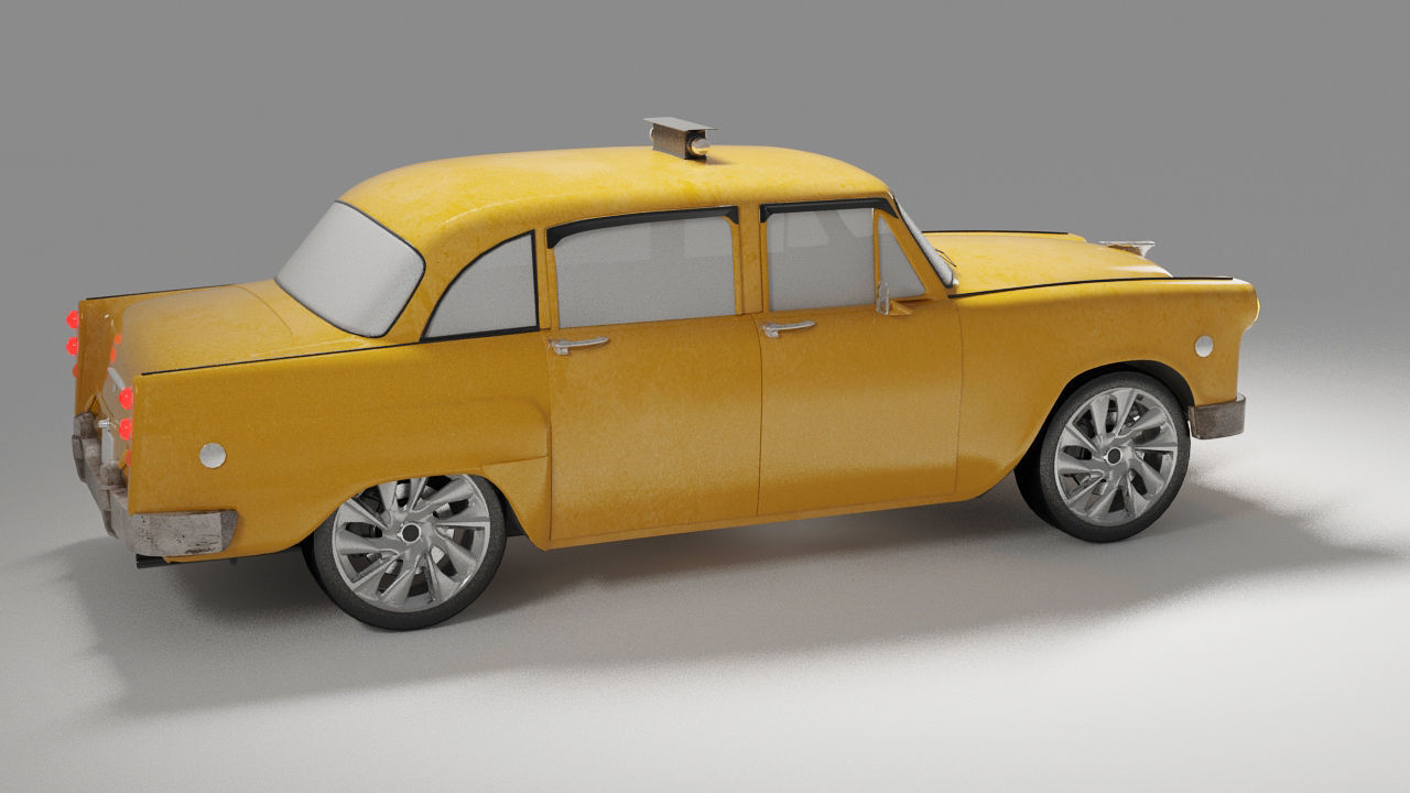 NYC Taxi car 3D model 3D model_6