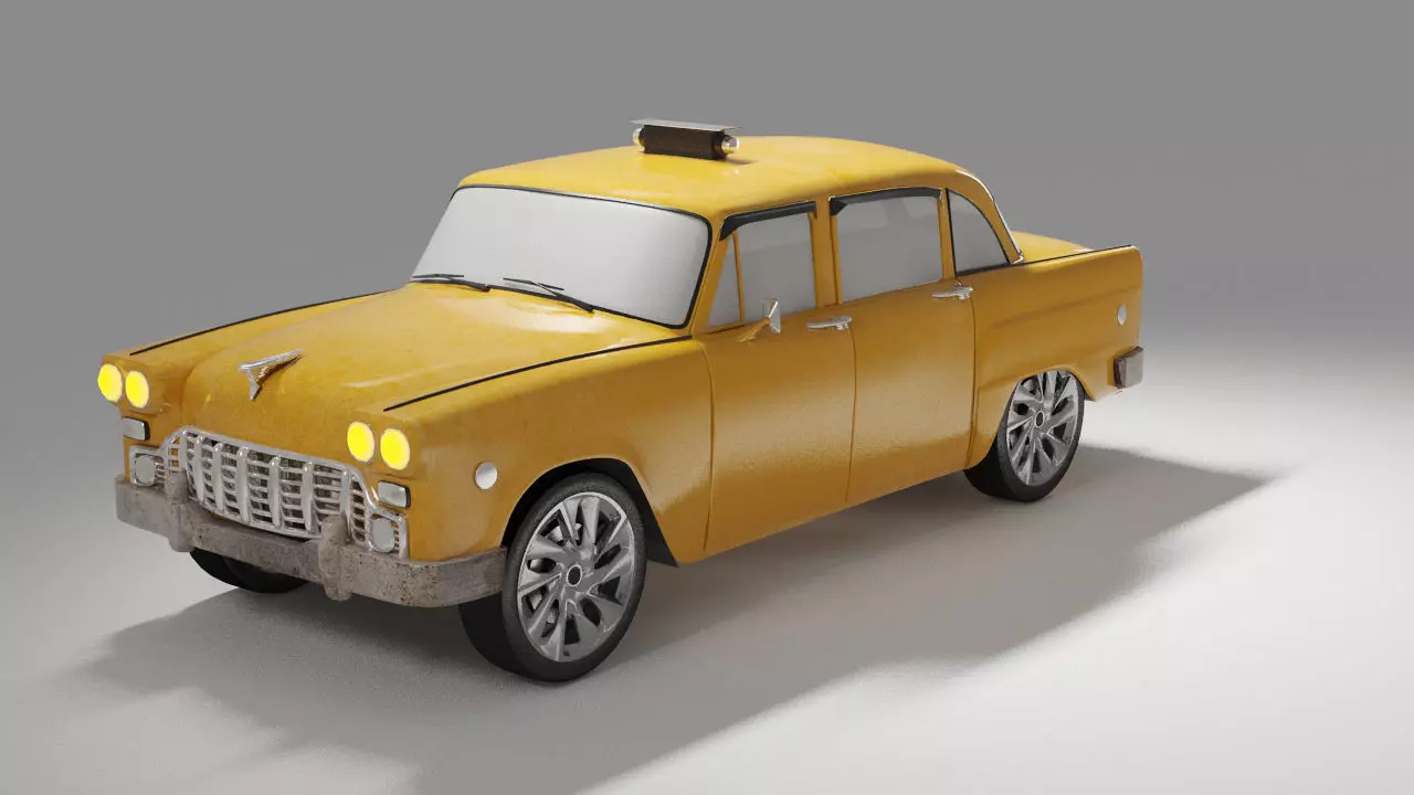 NYC Taxi car 3D model 3D model_0