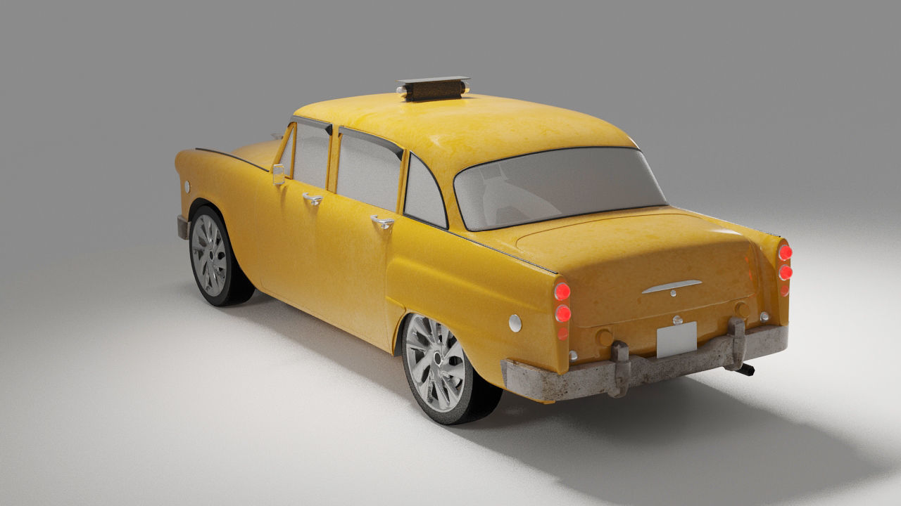 NYC Taxi car 3D model 3D model_10