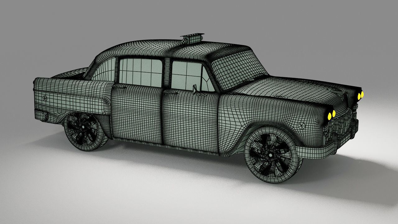 NYC Taxi car 3D model 3D model_5
