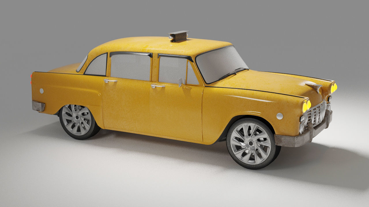 NYC Taxi car 3D model 3D model_4